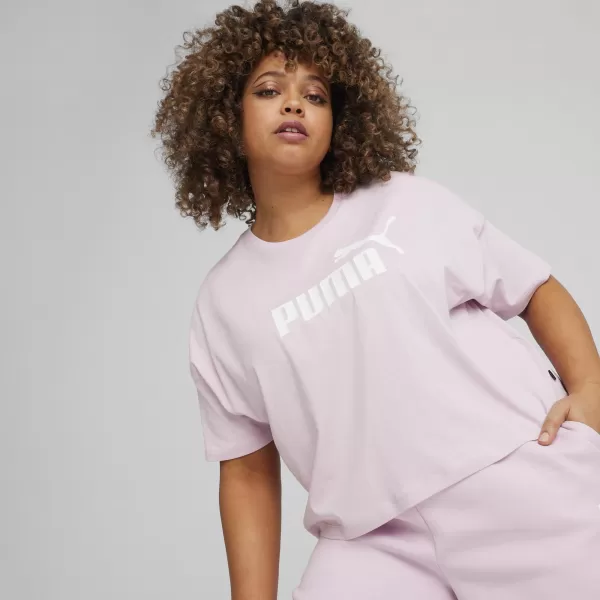  Дамска тениска PUMA ESS CROPPED LOGO TEE 586866-60 ЛИЛАВО 