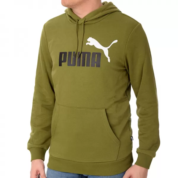  Мъжки суичър PUMA ESS+ 2 COL BIG LOGO HOODIE 586765-35 ЗЕЛЕНО 