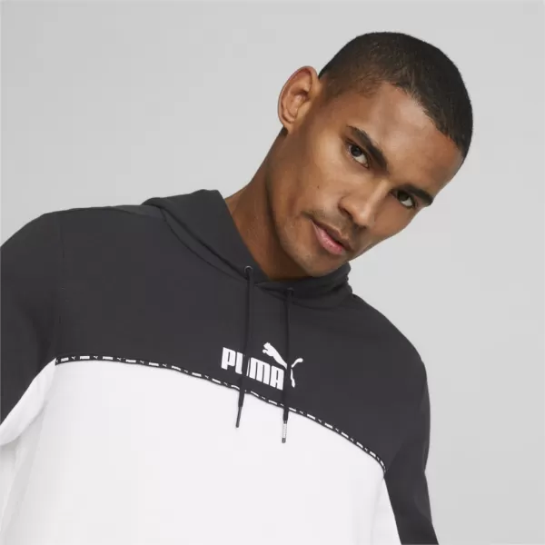  Мъжки суичър PUMA ESS BLOCK X TAPE HOODIE 675173-01 ЧЕРЕН 