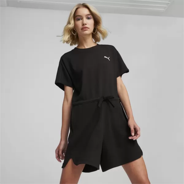  Дамски гащеризон PUMA HER SHORT JUMPSUIT 677891-01 ЧЕРЕН 