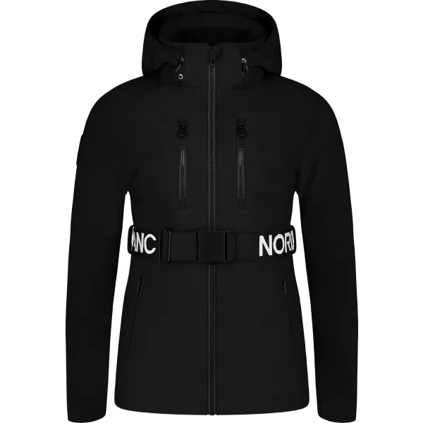  Дамско яке за ски софтшел NORDBLANC APRES-SKI NBWJL7928 ЧЕРЕН 