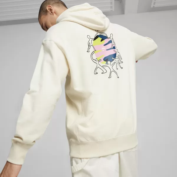  Мъжки суичър PUMA DOWNTOWN GRAPHIC HOODIE 624361-99 РАЗНООБРАЗНИ ЦВЕТОВЕ 