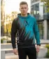 Мъжки първокласен функционален суичър ALTISPORT VOJ/ALM006MI01 ЧЕРЕН/КЕРОСИН