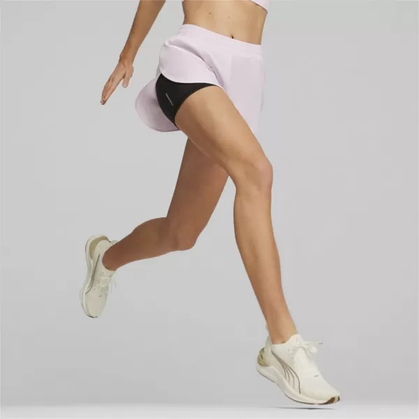 Дамски шорти PUMA RUN FAV WOVEN 2IN1 SHORT W 523181-60 ЧЕРЕН 