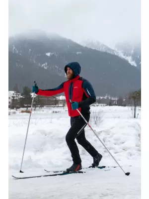 Мъжки изолиран софтшел панталон NORDBLANC SETOF NBWPM7987 ЧЕРЕН