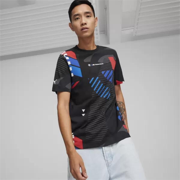  Мъжка тениска PUMA BMW MMS AOP TEE 624153-01 ЧЕРЕН 
