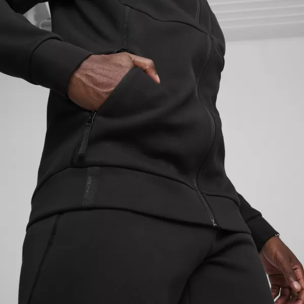  Мъжки суичър PUMA TECH FULL-ZIP HOODIE 624385-01 ЧЕРЕН 