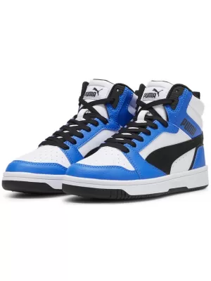 Детски обувки PUMA REBOUND V6 MID JR 393831-06 БЯЛО