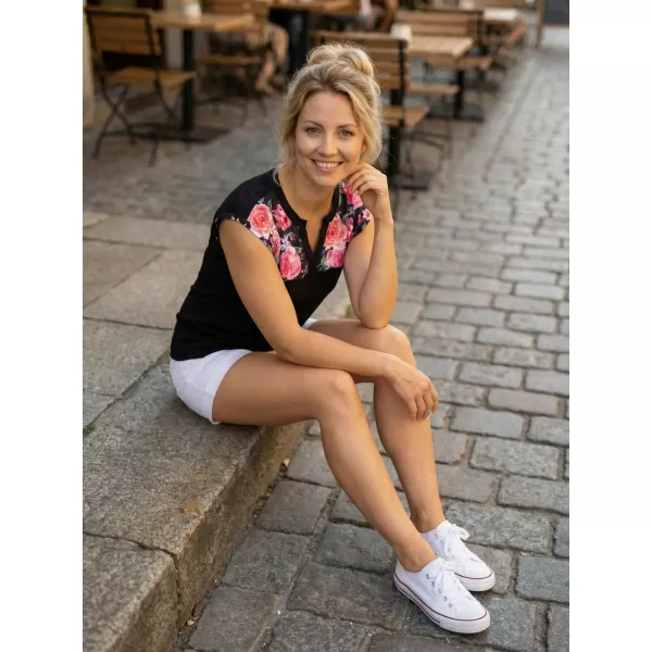  Дамска тениска ALTISPORT CLARA ЧЕРЕН 