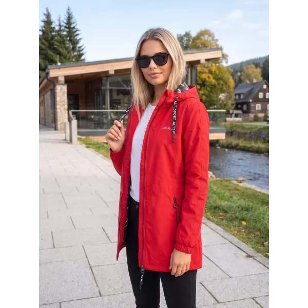  Дамско палто ALTISPORT CHELSIE ЧЕРВЕНО 