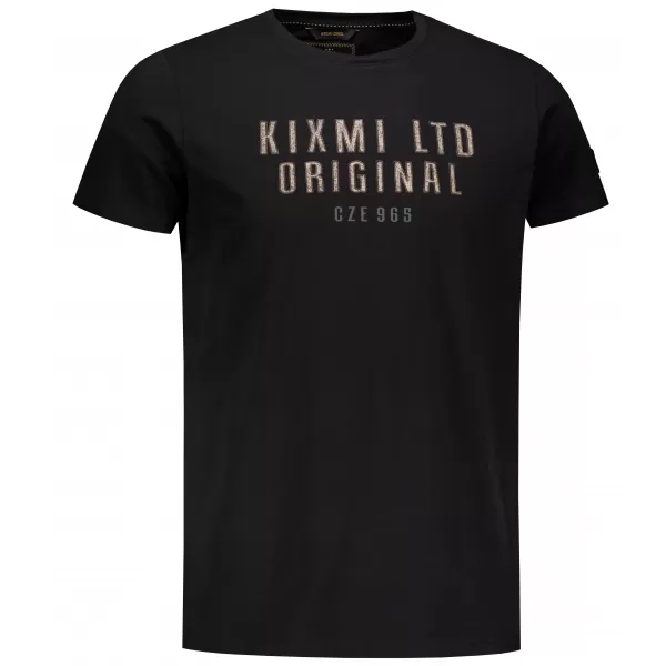  Мъжка тениска KIXMI SALEM ЧЕРЕН 
