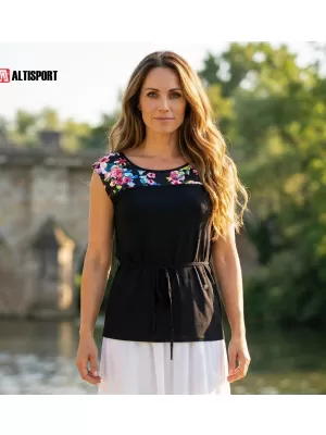 Дамска тениска KIXMI SELLY ЧЕРЕН
