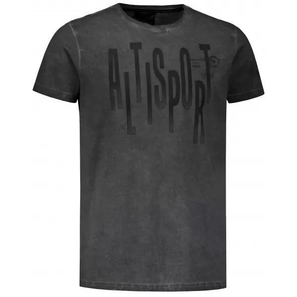  Мъжка тениска ALTISPORT CARLSON ТЪМНО СИВО 