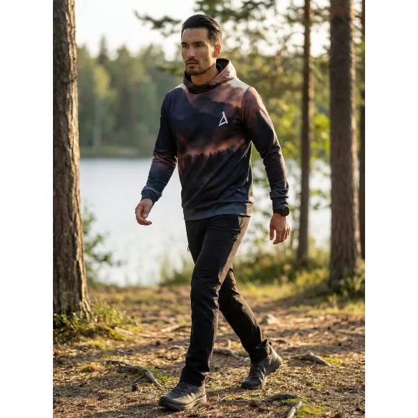  Мъжки първокласен функционален суичър ALTISPORT VOJ/ALM030MI01 ЛИЛАВО 