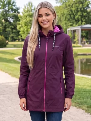 Дамско палто ALTISPORT CHELSIE ЛИЛАВО/РОЗОВО