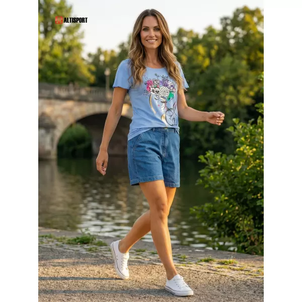  Дамска тениска KIXMI SINDY СИНЬО 