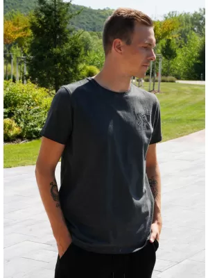 Мъжка тениска KIXMI SIMEON ТЪМНО СИВО