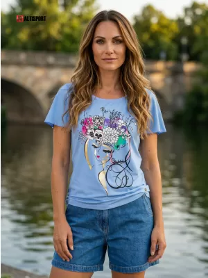 Дамска тениска KIXMI SINDY СИНЬО