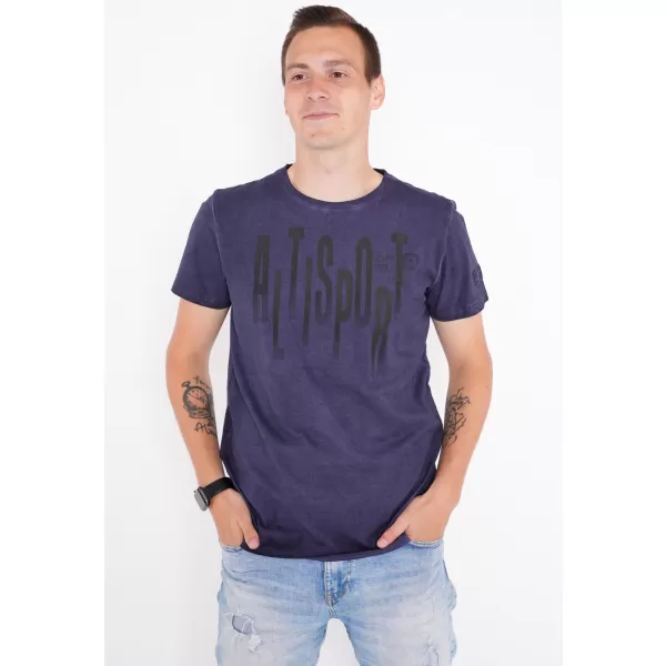  Мъжка тениска ALTISPORT CARLSON ТЪМНО СИНЬО 