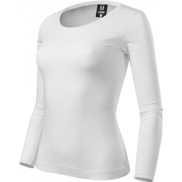  Дамска тениска с дълъг ръкав ALTISPORT NoPrint NP/ALW961 БЯЛО 