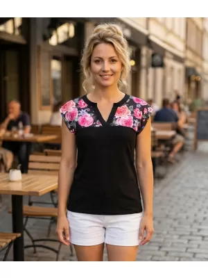 Дамска тениска ALTISPORT CLARA ЧЕРЕН