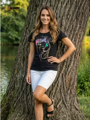 Дамска тениска KIXMI SINDY ЧЕРЕН