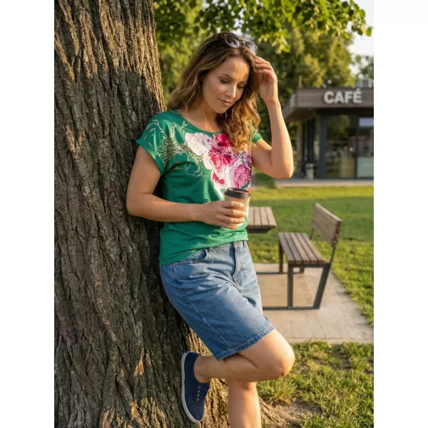  Дамска тениска KIXMI SAKURA ЗЕЛЕНО 