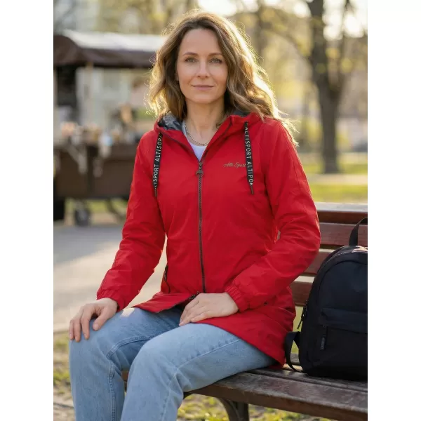  Дамско палто ALTISPORT CHELSIE ЧЕРВЕНО 