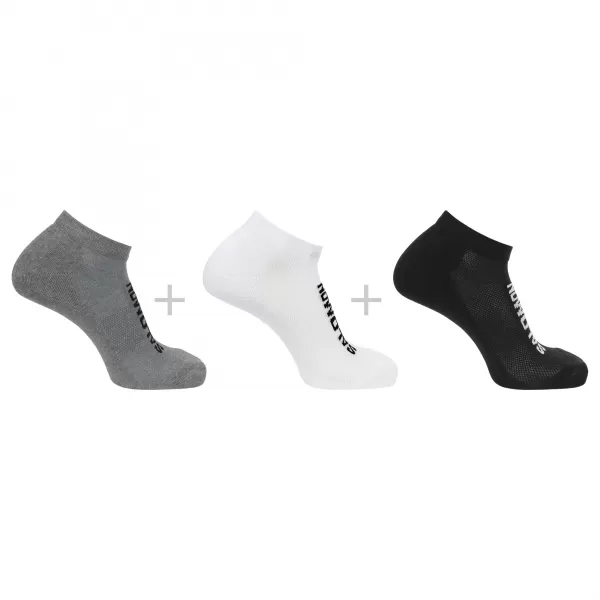  Чорапи SALOMON EVERYDAY LOW 3-PACK LC2087100 ЧЕРЕН/БЯЛ/МЕДЕНО СИВ МЕЛАНЖ 