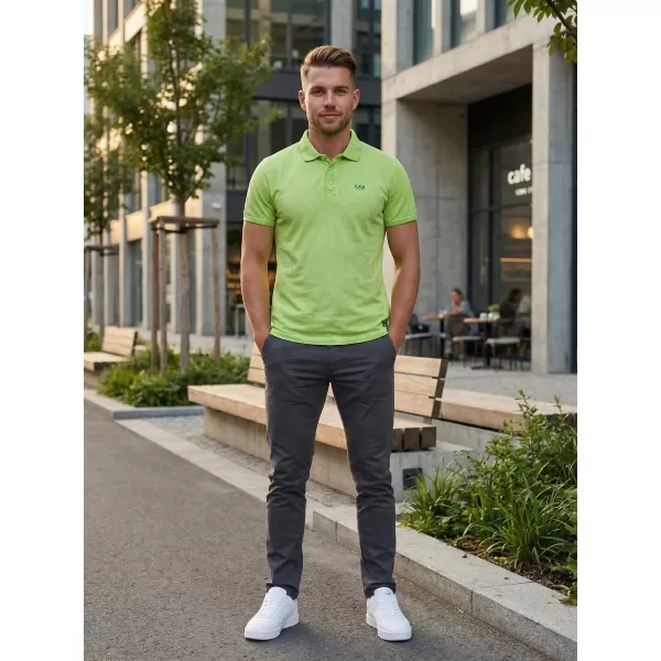  Мъжка тениска KIXMI SPENCER ЗЕЛЕНО/СИНЬО 