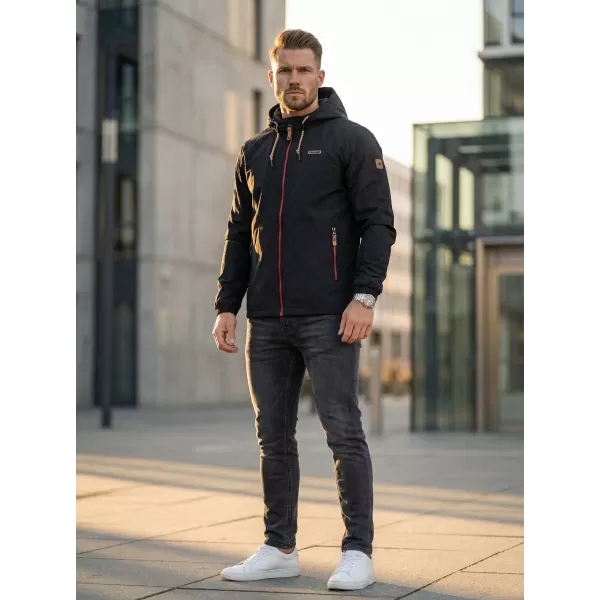  Мъжко яке ALTISPORT CARLEY ЧЕРНО/ЧЕРВЕНО 