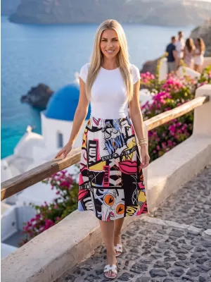 Дамска пола KIXMI STACY РОЗОВО