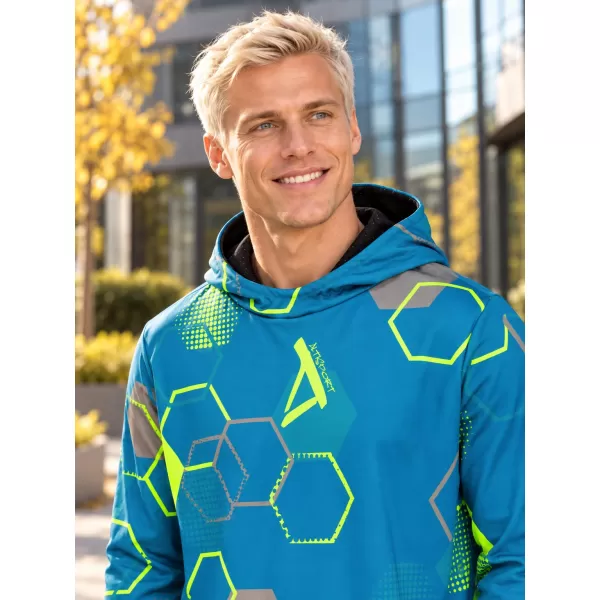  Мъжки първокласен функционален суичър ALTISPORT VOJ/ALM037MI01 КЕРОСИН/ЖЪЛТ 