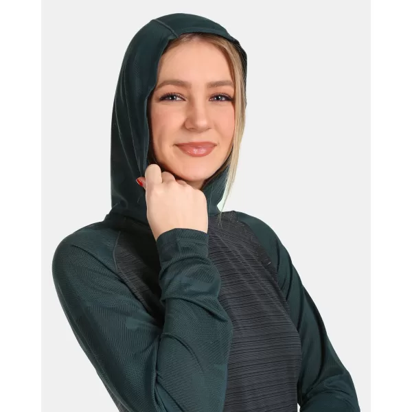  Дамска функционална тениска KILPI AILEEN-W VL0325KI ТЪМНО ЗЕЛЕНО 