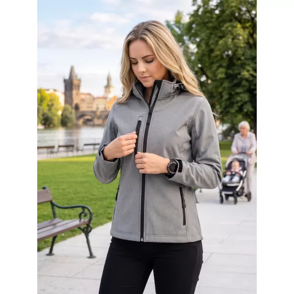  Дамско софтшел яке ALTISPORT NoPrint NP/ALW125 СТОМАНЕНО СИВО 