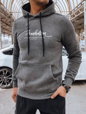 Мъжки суичър DSTREET BX5705 ТЪМНО СИВО