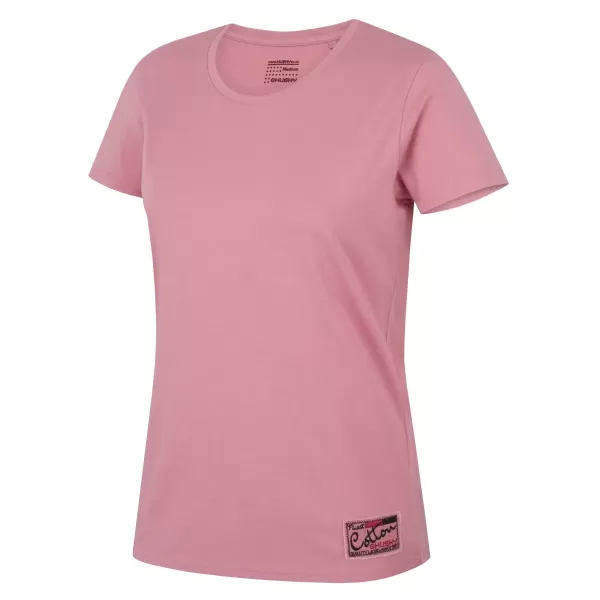  Дамска тениска HUSKY TEE BASE L РОЗОВО 