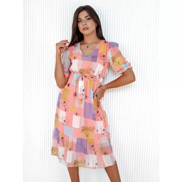  Рокля DSTREET BLOSSOM LOVE EY2522 РОЗОВО 