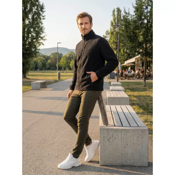  Мъжки поларен суичър ALTISPORT NoPrint NP/ALM105 ЧЕРЕН 