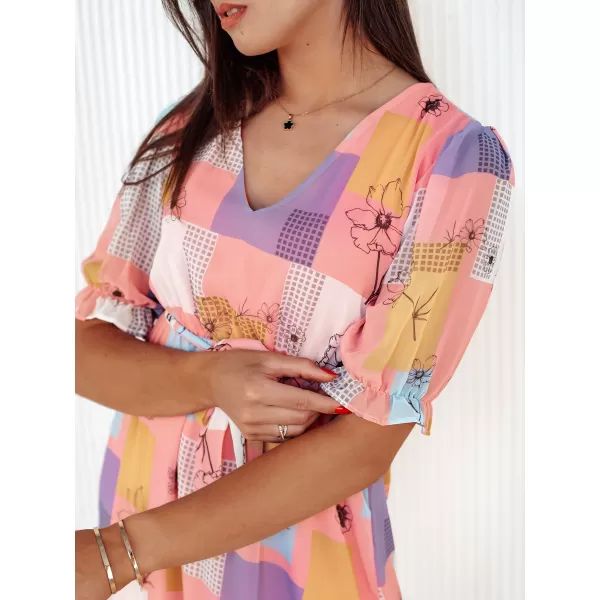  Рокля DSTREET BLOSSOM LOVE EY2522 РОЗОВО 