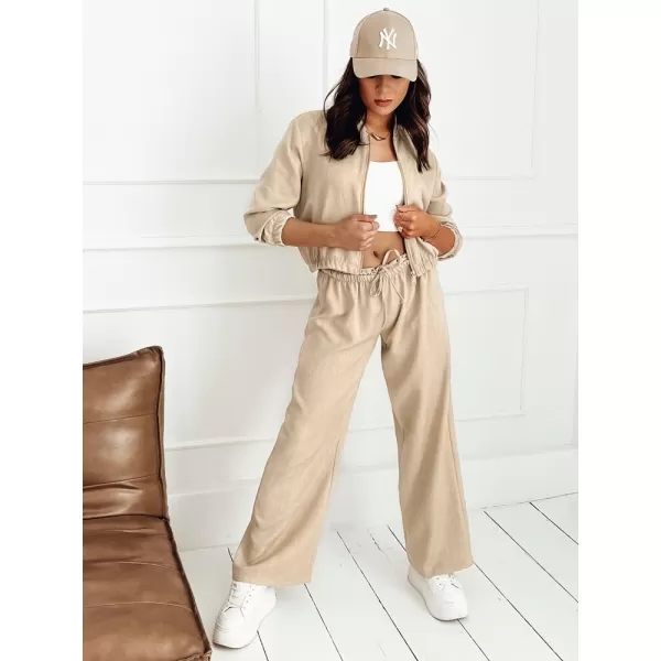  Дамски панталони DSTREET MADDIE UY1833 БЕЖОВО 