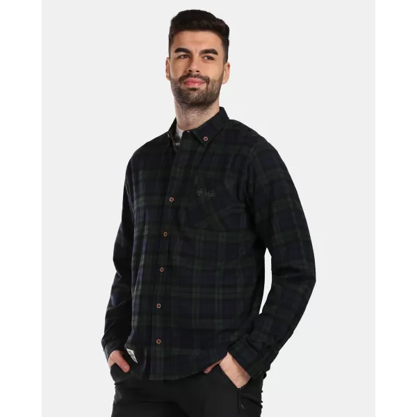  Мъжка риза KILPI FLANNY-M VM0380KI ТЪМНО ЗЕЛЕНО 