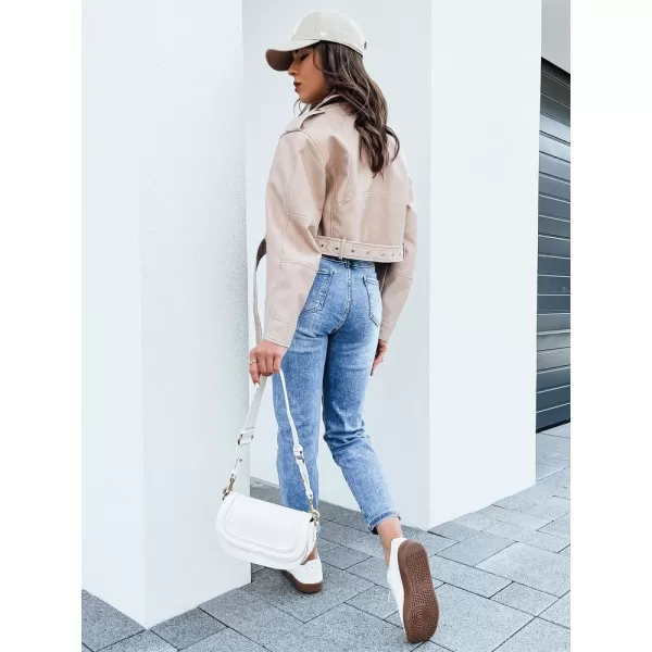  Кожено яке DSTREET BADEN TY4336 БЕЖОВО 