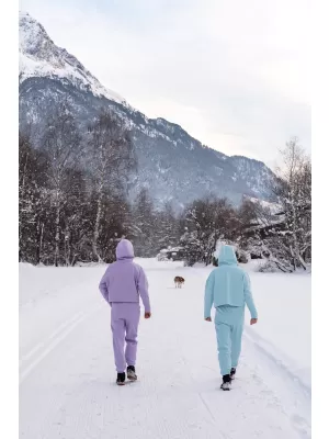 Дамски памучен спортен панталон NORDBLANC BOYFRIEND NBSPL7888 СВЕТЛО СИНЬО