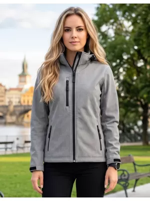 Дамско софтшел яке ALTISPORT NoPrint NP/ALW125 СТОМАНЕНО СИВО