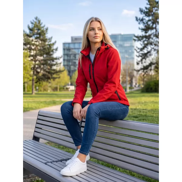  Дамско софтшел яке ALTISPORT NoPrint NP/ALW125 ЧЕРВЕНО 
