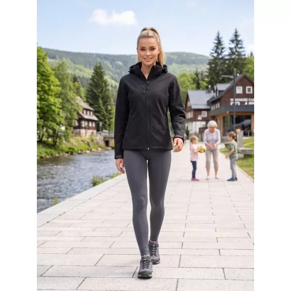  Дамско софтшел яке ALTISPORT NoPrint NP/ALW125 ЧЕРЕН 