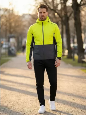 Мъжко яке ALTISPORT NoPrint NP/ALM835 НЕОНОВО ЖЪЛТО