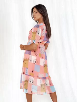 Рокля DSTREET BLOSSOM LOVE EY2522 РОЗОВО