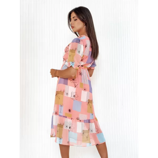  Рокля DSTREET BLOSSOM LOVE EY2522 РОЗОВО 